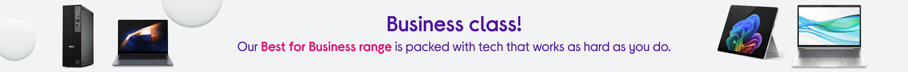 Currys Business banner